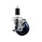 Service Caster 3.5'' Solid Poly Swivel 1-3/8'' Expanding Stem Caster with Brake SCC-EX20S3514-SPUS-TLB-138 - alternate 1